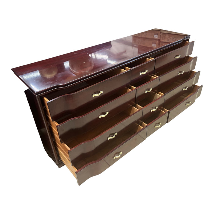 Leda Polished Mahogany Finish Bedroom Dresser