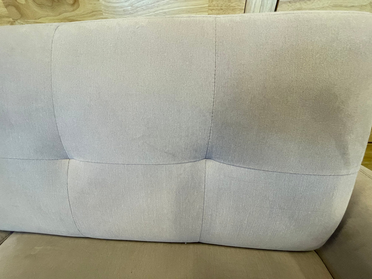 Dusty Rose Pink Fabric Sofa