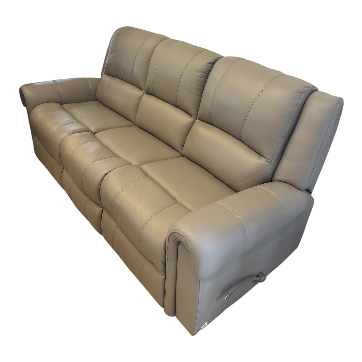 Santa Fe Tan Genuine Leather 2 x Recliner Sofa