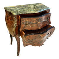 French Provincial Nightstand w/ Marble Top
