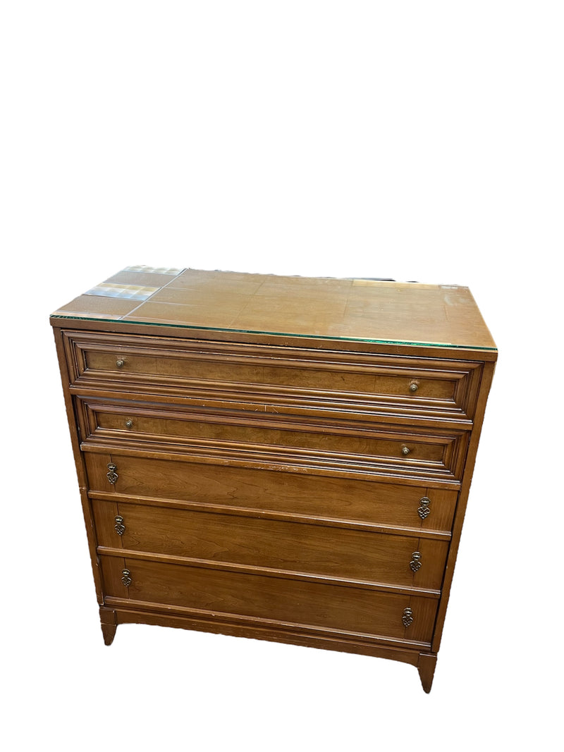 Sklar Peppler Dresser With Glass Top