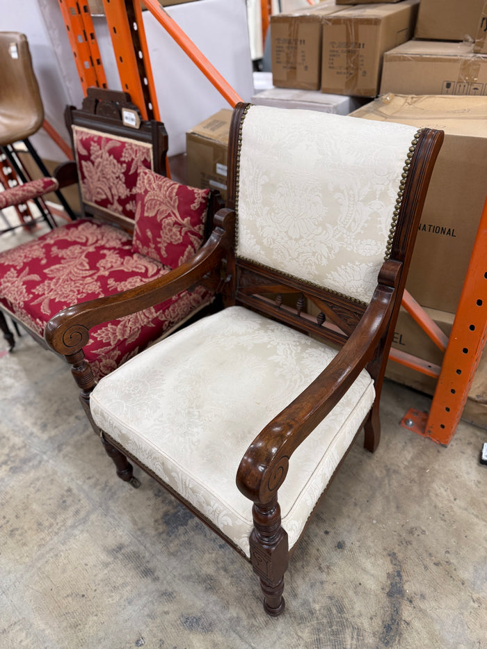 Eastlake Styled Accent Armchair