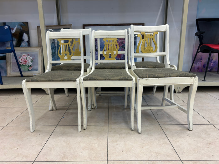 Classic Lyre-Back Dinning Chairs Set