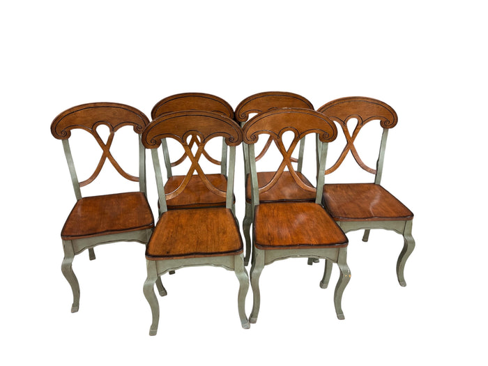 Marchella Sage Dining Chairs Set - A Set of Six