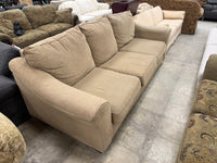 Beige 3-Seater Fabric Sofa