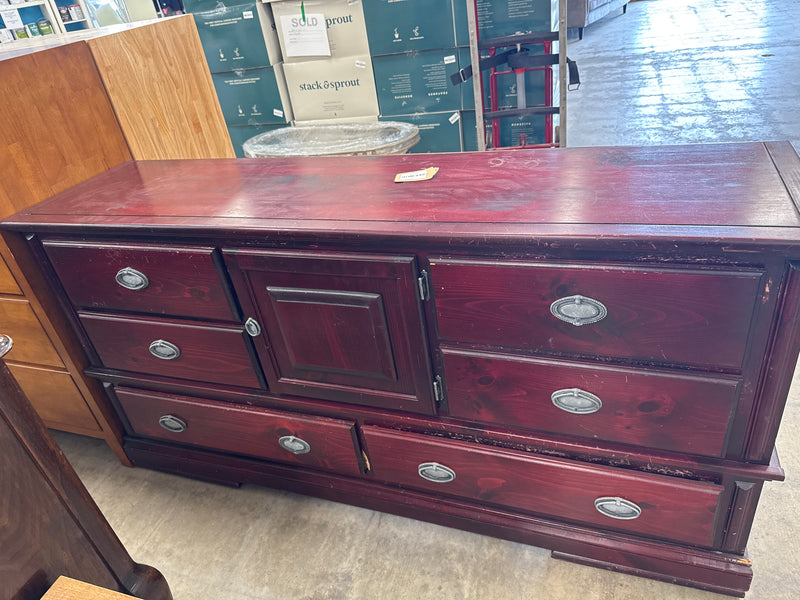 Burgundy 6 Drawer Dresser – Habitat ReStore GTA