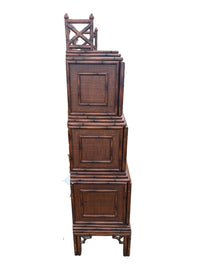Vintage Mid-Century Three-Tiered Cabinet Desk