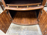 Dark Brown 2-Drawer Nightstand