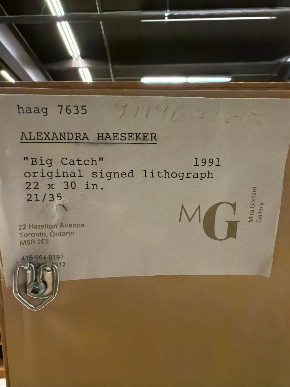 " The Big Catch "By Alexandra (Sandy) Haeseker