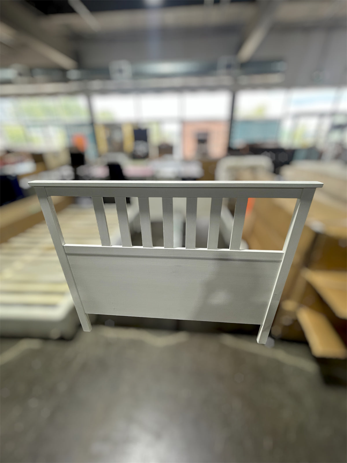 White Double Bedframe