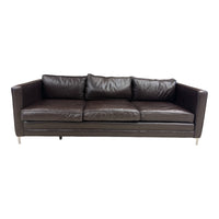 Brunswick Chocolate Genuine Leather Sofa
