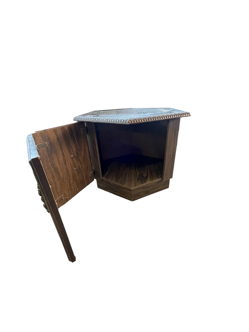 Hexagon Solid Wood Side Table