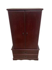Maroon Red Bedroom Cabinet
