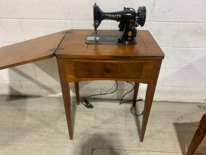 Vintage Singer Sewing Desk with Chair