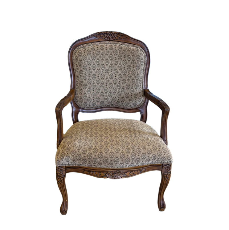Bergere Accent Armchairs - A Pair