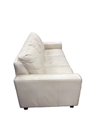 Contemporary Off White Leather Sofa