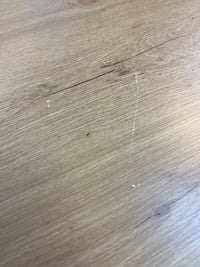 Modern Dining Table With Wood Top & Iron Frame