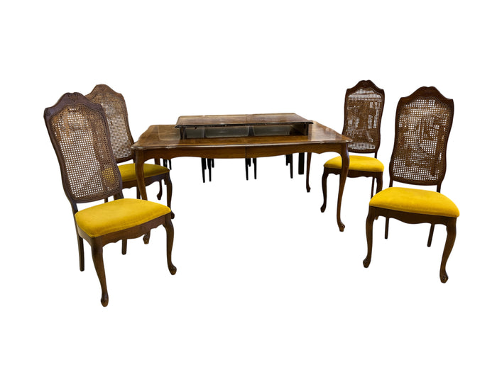 French Provincial Dining Set Table with 4 Chairs