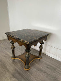 22" Natural Stone Top Side Table