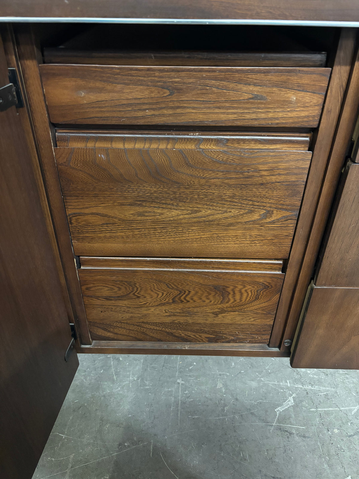 Faux Rosewood 9 Drawer Chest