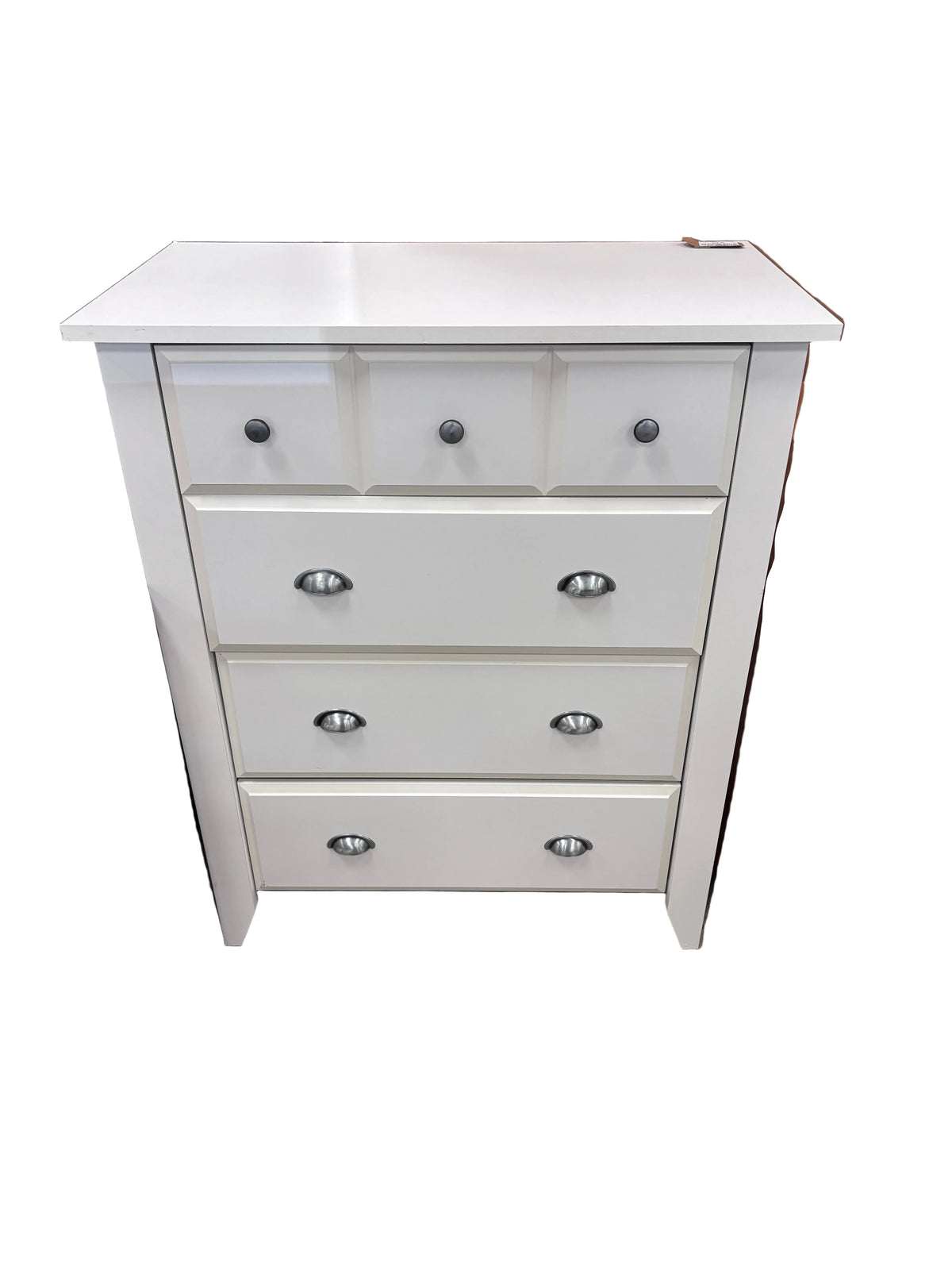 White 4-Drawer Chest
