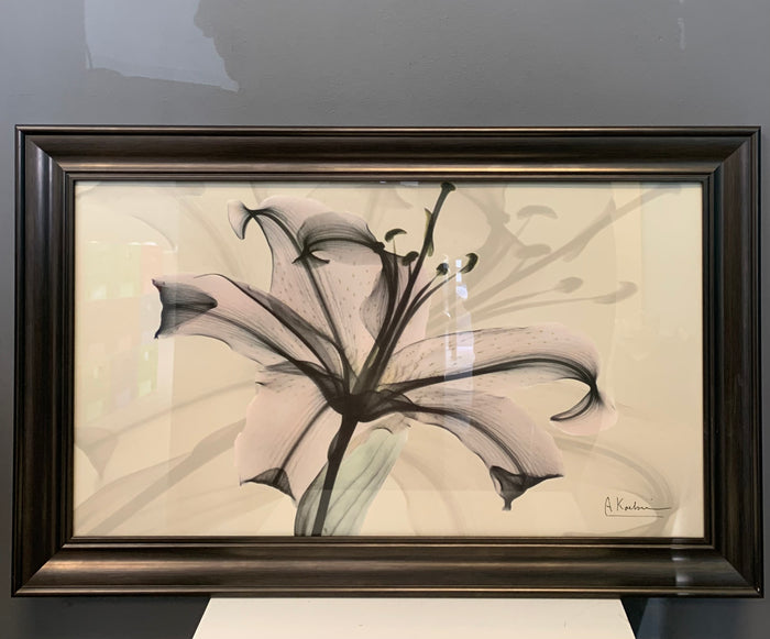 Orchid Print in Grey Frame