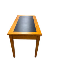 Wooden Desk with Black Top