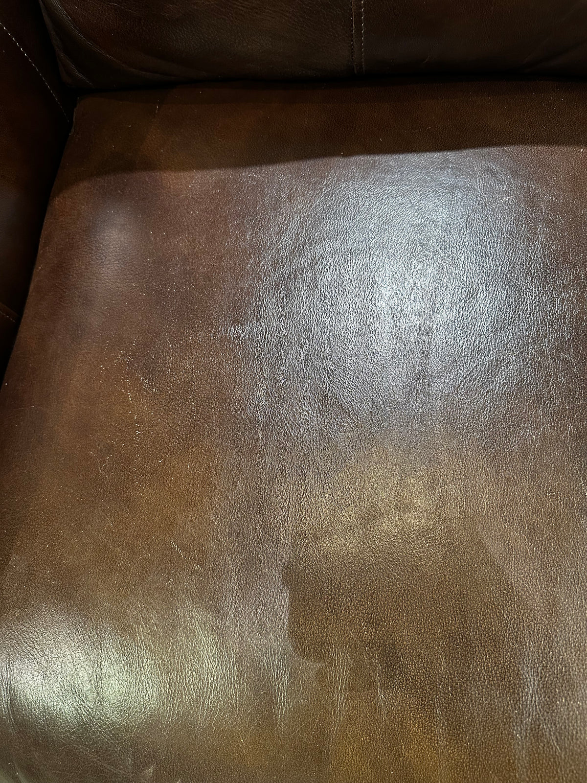 Brown Two Seater Sofa