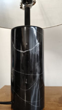 Black Marble Drum Table Lamp