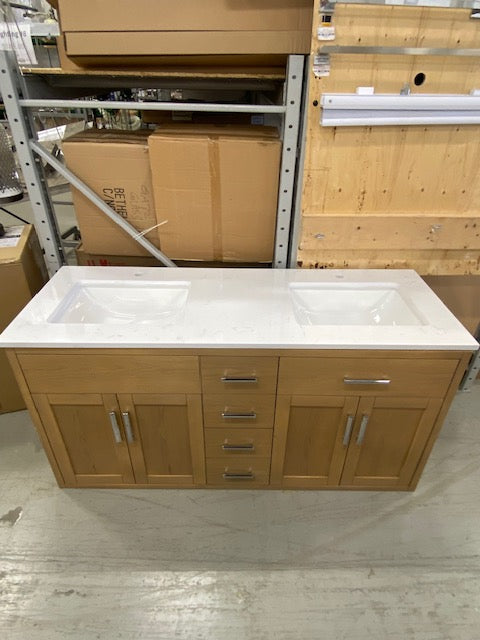 60-Inch  Double Sink Vanity