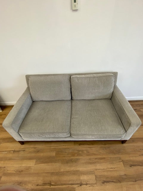 Light Grey Modern Loveseat Sofa