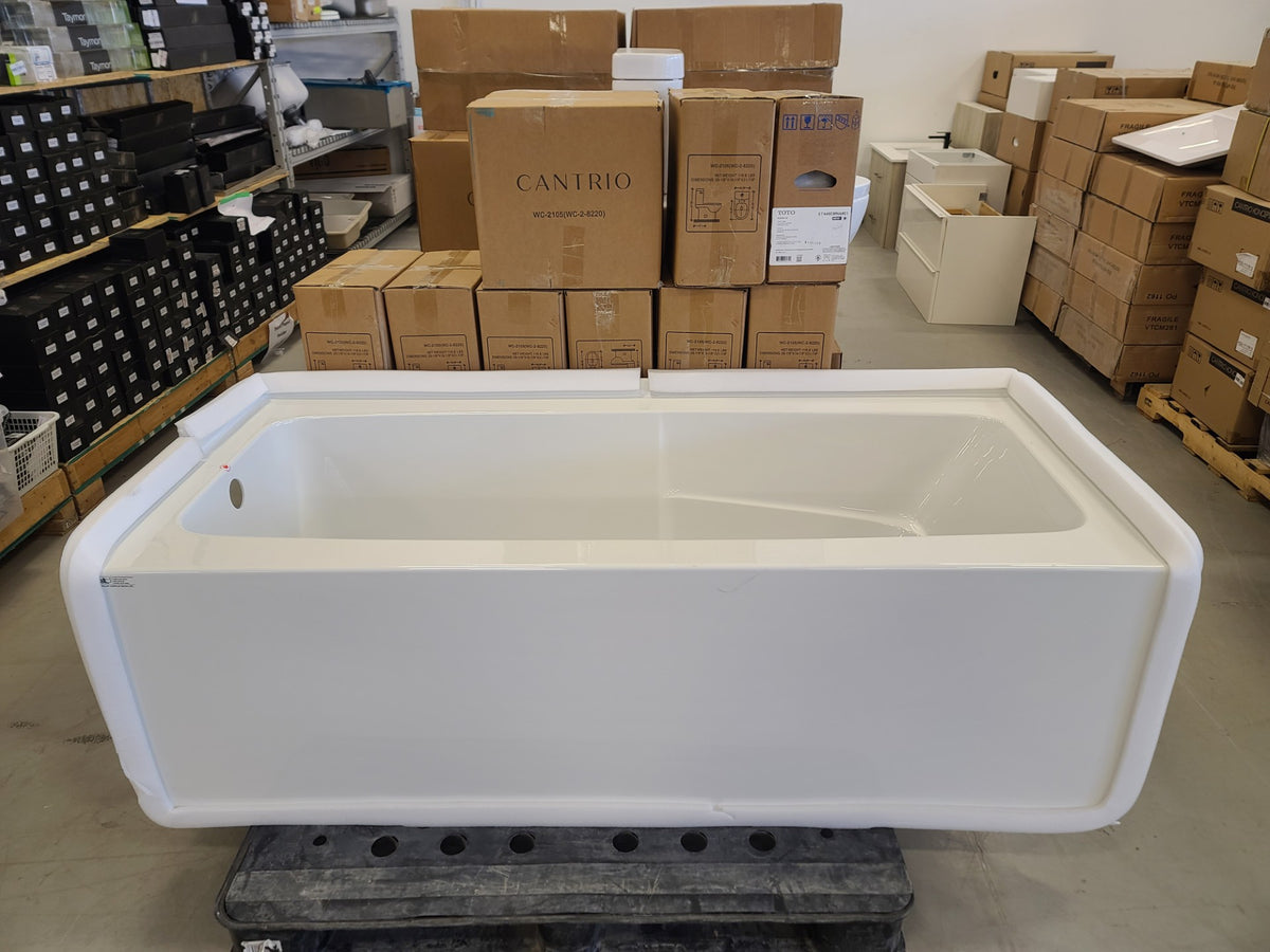 Valley Acrylic Bath LTD IONE 72 inch x 24 inch Plain Skirted Bathtub Left-Hand Drain Location