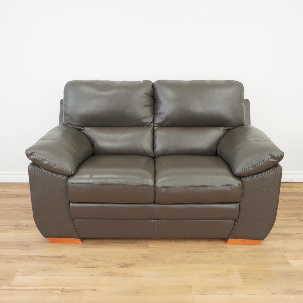 Montecito 2-Seater Leather Sofa in Dark Brown