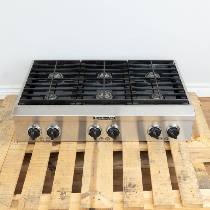 KitchenAid 6-Burner Cooktop - Stainless Steel