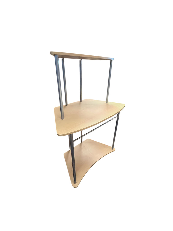 Light Wood 3 Tier Office Desk