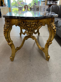 51"W Marble Topped Console Table