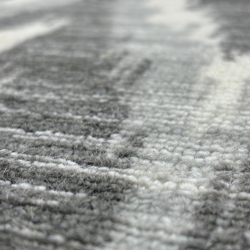 6×9-ft Grey & White Zigzag Rug – Machine-Woven Polyester, 283