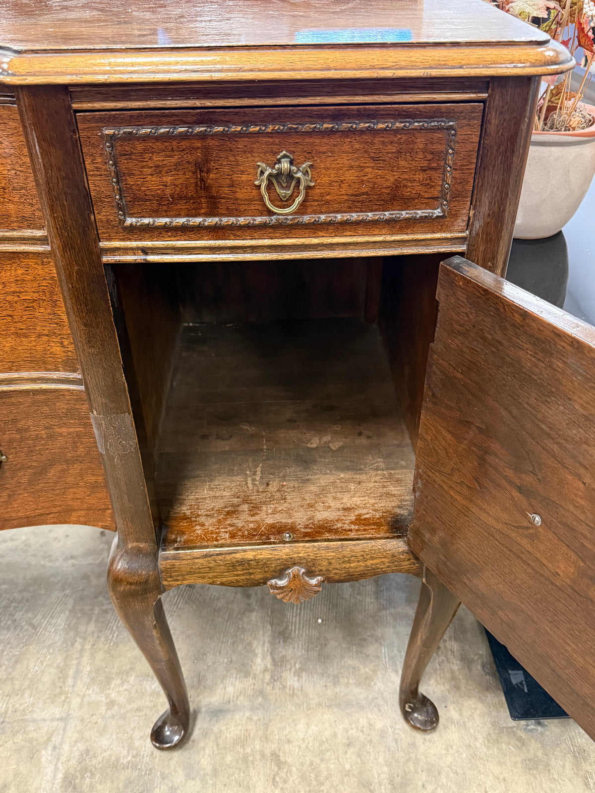 Large Vintage Wood Sideboard