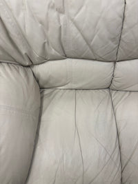 Off-White Leather Couch