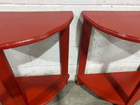 Terracotta End Table Set - A Set of Two
