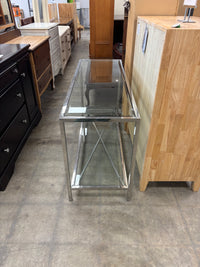 Modern Chrome Console Table