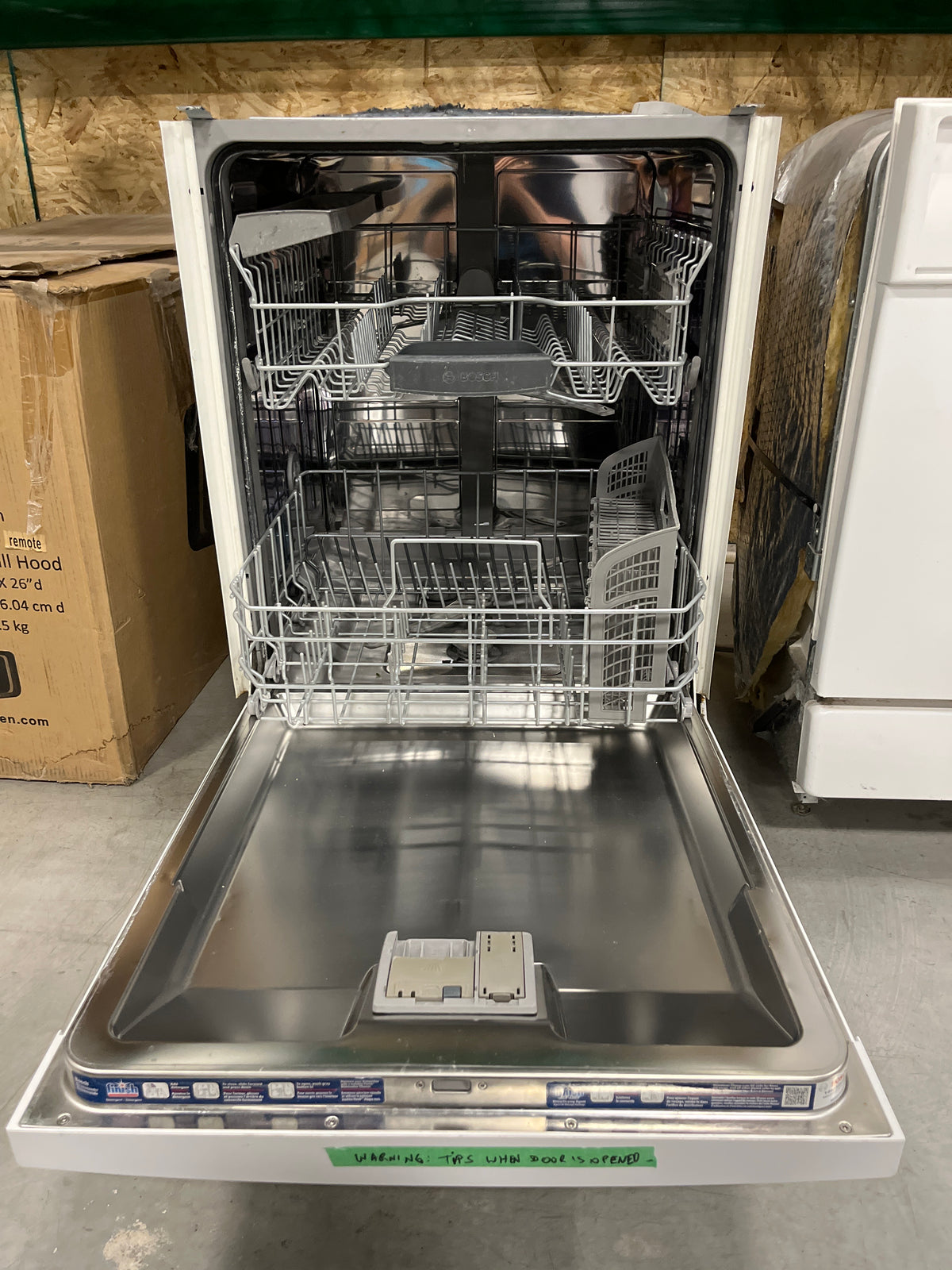 24"W White Dishwasher
