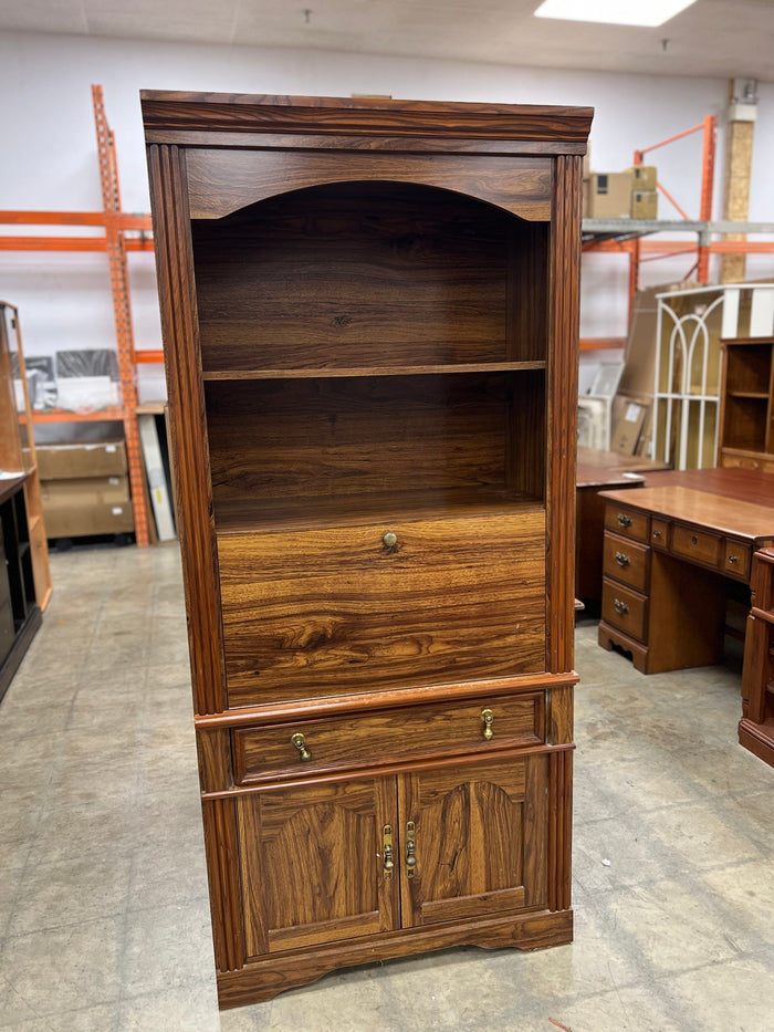 Tall Dark Wooden Hutch