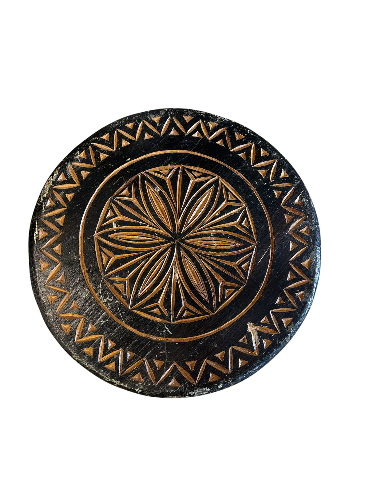 Aztec Wood Sidetable