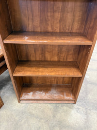 Small Light Brown 5-Shelf Bookcase