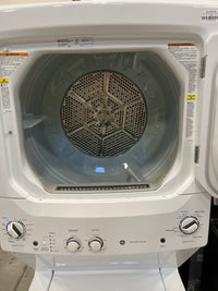 27" Stacked Electric Washer & Dryer in White