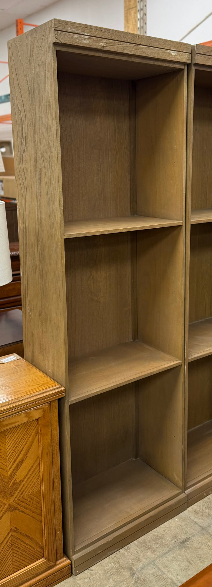 Large Brown Shelving Unit