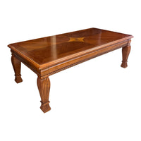 Traditional Coffee Table w/ Carved Fluted Legs