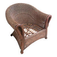 Rattan & Wicker Armchair - no cushions