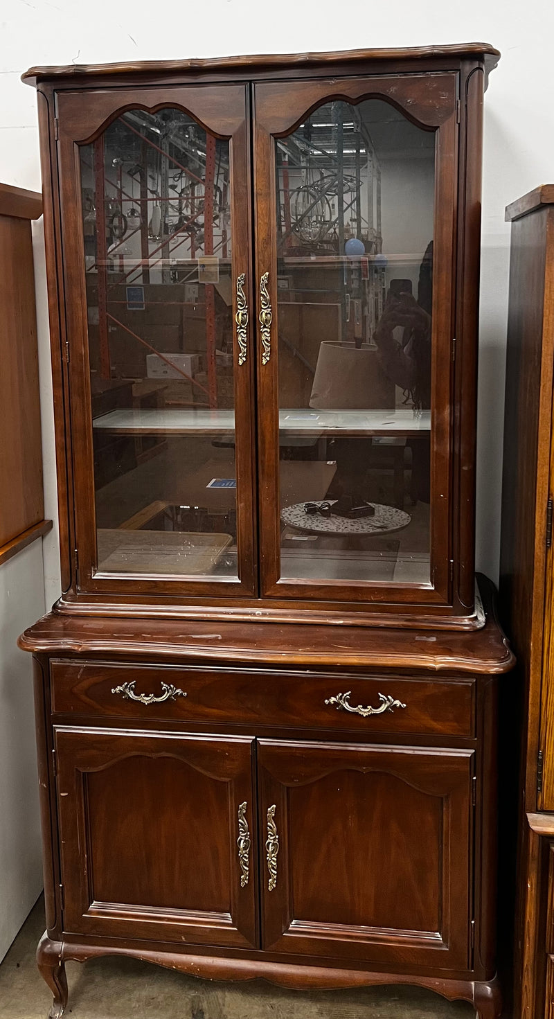 Dark Brown Wooden Hutch